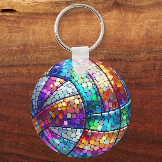 Disco Volleyball Schlüsselanhänger (Rückseite)