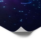 Disco-Wal Tiefes Leuchten Poster (Ecke)