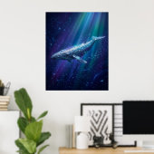 Disco-Wal Tiefes Leuchten Poster (Heimbüro)