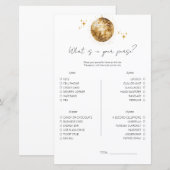 Disco, was in Ihrem Brautparty gespielt wird (Vorne/Hinten)