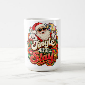 Disco-Weihnachtsmann-Kaffeetasse 'Jingle All the S Kaffeetasse