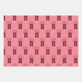 Disco Weihnachtswrapping Paper Flat Sheet Set 3 Geschenkpapier Set (Vorderseite 2)