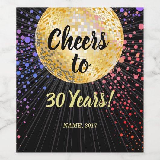 DISCO, WEINETIKETT - Feiern Sie mit! (Einzelnes Label)