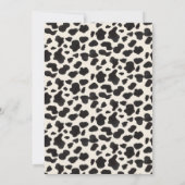 Disco Western Erster Geburtstag Einladung (Rückseite)