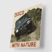 DISCO WITH NATURE QUADRATISCHE WANDUHR (Winkel)