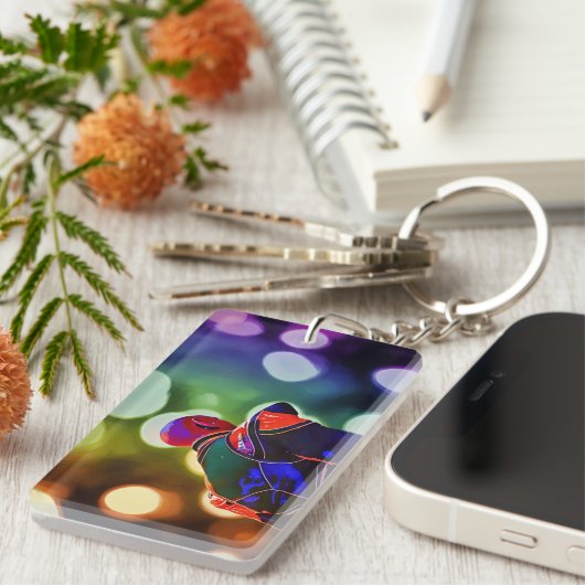 Disco Wolf Schlüsselanhänger (Vorderseite rechts)