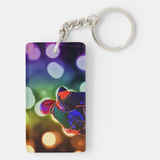 Disco Wolf Schlüsselanhänger (Rückseite)