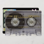 Disco zum Party der 70er oder 80er Jahre - Einladu Einladung (Vorne/Hinten)