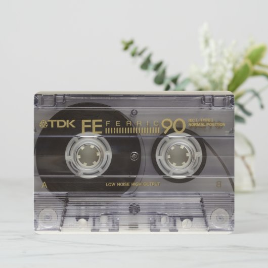 Disco zum Party der 70er oder 80er Jahre - Einladu Einladung (Stehend Vorderseite)