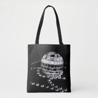Discoball b&w Foto wandelte schwarze Taschentasche Tasche