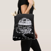 Discoball b&w Foto wandelte schwarze Taschentasche Tasche (Von Nahem)