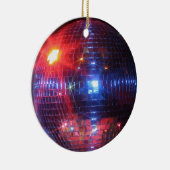 Discoball mit Laserstrahlen Keramikornament (Rechts)