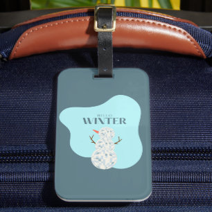 Discoball Snowman Gepäckanhänger