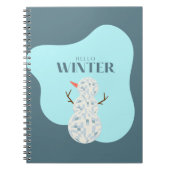 Discoball Snowman Notizblock (Vorderseite)