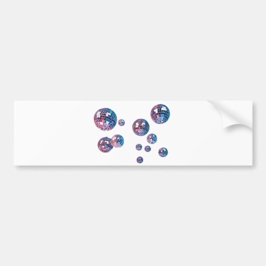 Discobälle Autoaufkleber (Vorne)