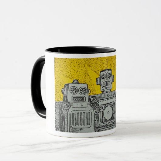 "Discobots" Tasse (Vorderseite Links)