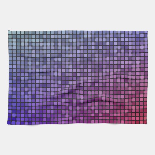Discofieber-Pixelmosaik Handtuch (Horizontal)