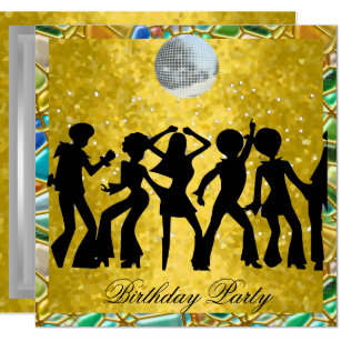 70er Party Einladungen Zazzle De