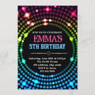 Discotanz-Karteneinladung Einladung