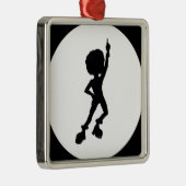 Discotänzer Silbernes Ornament (Rechts)