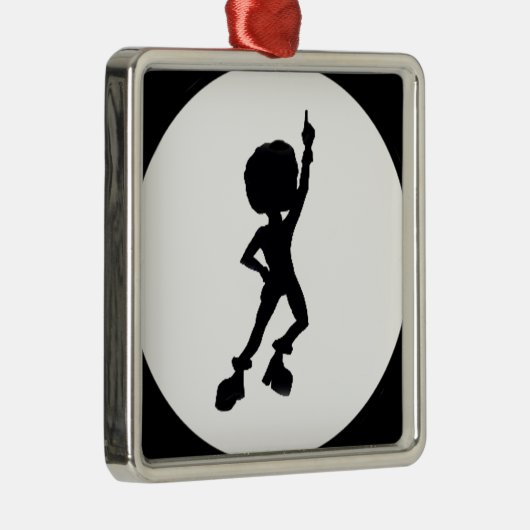 Discotänzer Silbernes Ornament (Rechts)