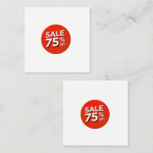 Discount Card 75% Ermäßigung Rabattkarte (Vorne/Hinten)