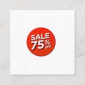 Discount Card 75% Ermäßigung Rabattkarte (Vorderseite)