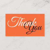 Discount Code Card, vielen Dank für Ihre Visitenkarte (Rückseite)