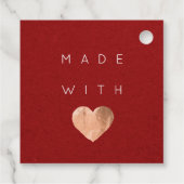 Discount-Code-Rose Herzlich Willkommen Geschenkanhänger (Rückseite)