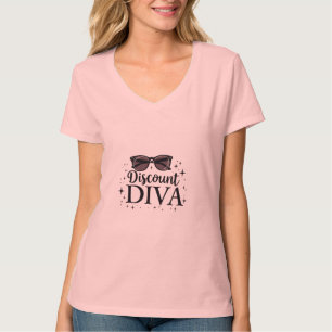 Discount-Diva - Chic & clevere Shopping-Königin T-Shirt