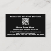 Discount Insert Card 20$ Online QR Codes 100 Visitenkarte (Rückseite)