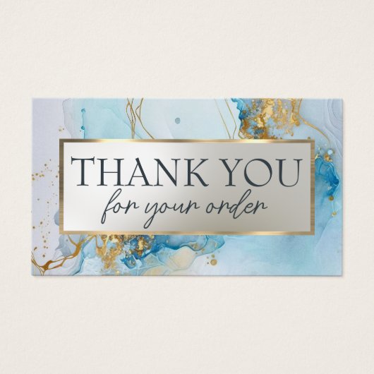 Discount-Karte mit blauem Tupfer (Vorderseite)