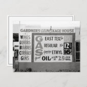 Discount Liquor & Benzin, 1939 Postkarte (Vorne/Hinten)