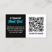 Discount QR Code Visitenkarte (Vorderseite)