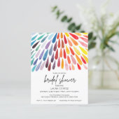 Discount Rainbow Watercolor Brautparty (Stehend Vorderseite)