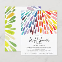 Discount Rainbow Watercolor Brautparty