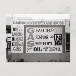 Discount-Schnaps & Benzin, 1939 Postkarte