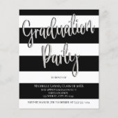 Discount Stripes Graduation Party Einladungen (Vorderseite)
