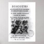 "Discours l'Origine et les Fondements Poster (Vorne)
