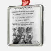 'Discours l'Origine und les Fondements Silbernes Ornament (Links)