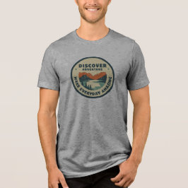 Discover Adventure Logo auf T-Shirt Tri-Blend Shirt