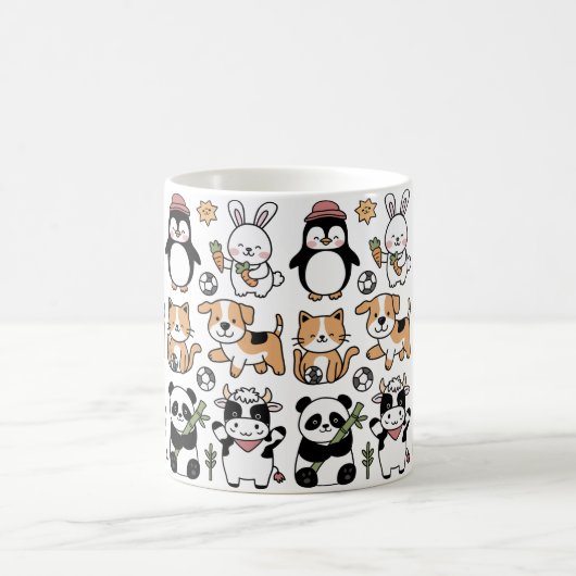 **Discover Our Coffee Mug with Smiling Animals!** Kaffeetasse (Mittel)