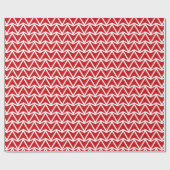 Discover the Impact of Red Zigzag Pattern Geschenkpapier (Flach)