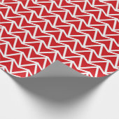 Discover the Impact of Red Zigzag Pattern Geschenkpapier (Ecke)