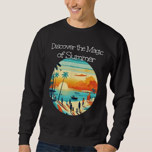 Discover the Magic of Sea and Sunset with Friends Sweatshirt (Vorderseite)