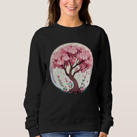 Discover the Magic of Spring with a Cherry Blossom Sweatshirt (Vorderseite)