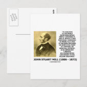 Discover To The World Service Human Beings Quote Postkarte (Vorne/Hinten)