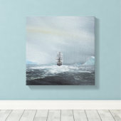 Discovery Captain Scott und Crew Leinwanddruck (Insitu (Holzboden))