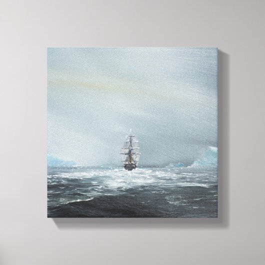 Discovery Captain Scott und Crew Leinwanddruck (Vorderseite)