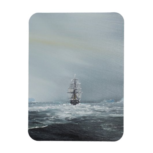 Discovery Captain Scott und Crew Magnet (Vertikal)